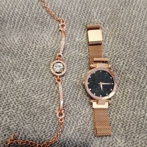Watch and bracelet set